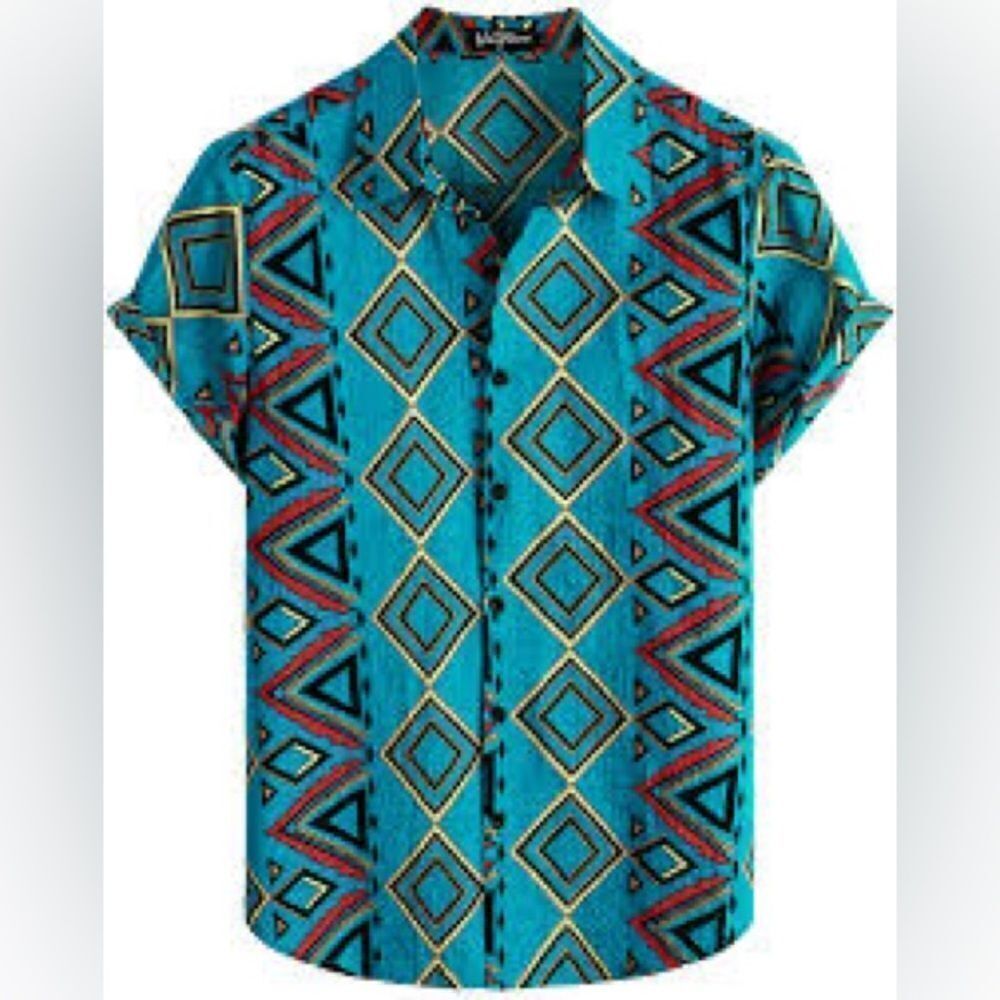 VATPAVE Mens Summer Tropical Short Sleeve Button Down Hawaiian/Western Shirts